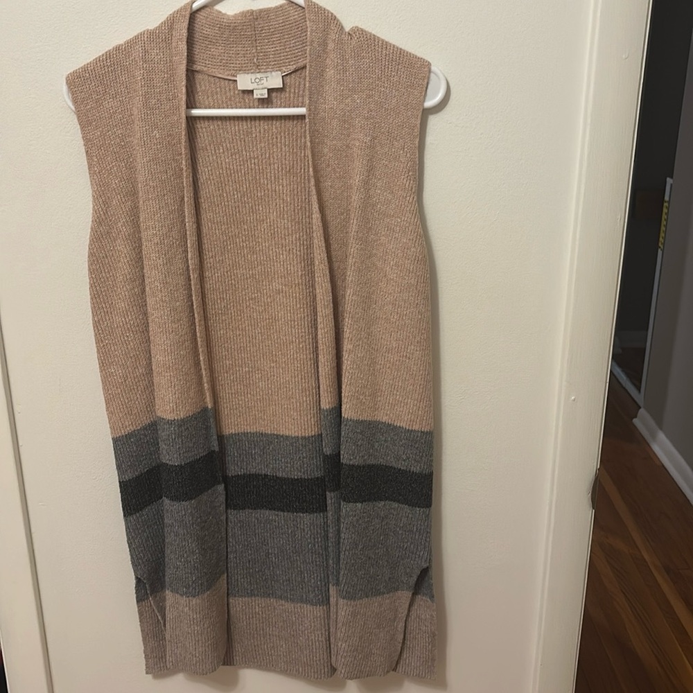 Loft outlet open front cardigan